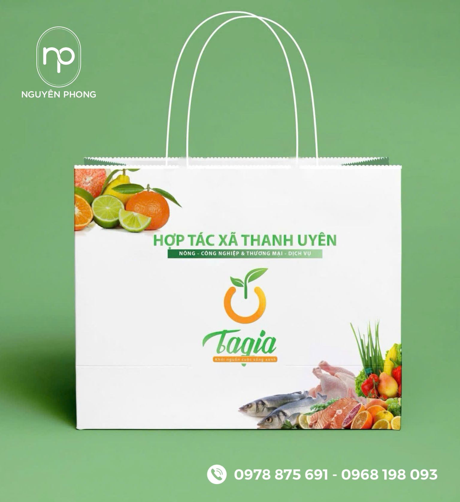 Mẫu túi đựng trái cây của hợp tác xã 